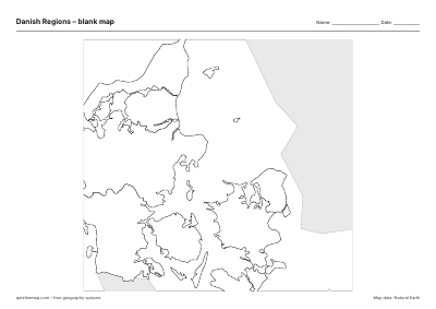 Danish Regions blank map thumbnail