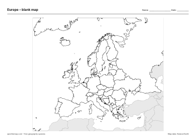 Europe blank map thumbnail