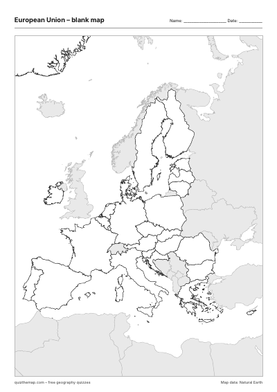 European Union – Blank map preview