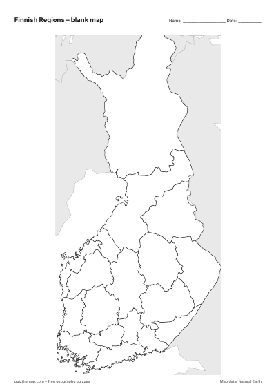 Finnish Regions blank map thumbnail