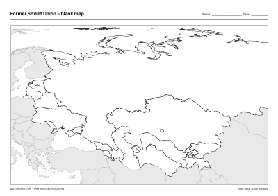 Former Soviet Union – Blank map preview