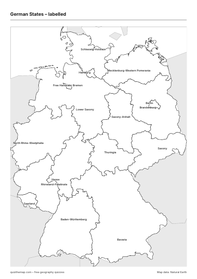 German States – Labelled map preview