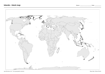 Islands blank map thumbnail
