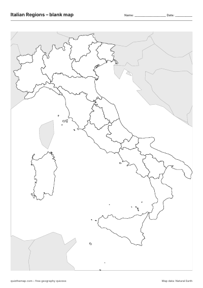 Italian Regions blank map thumbnail