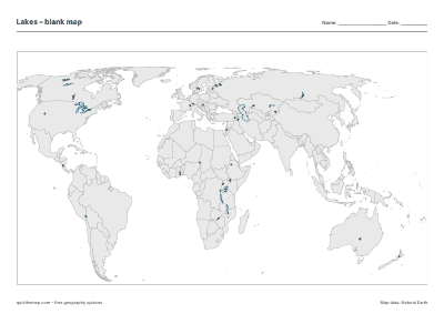 Lakes – Blank map preview