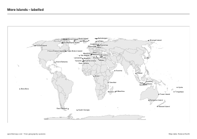 More Islands – Labelled map preview
