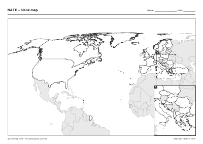 NATO – Blank map preview