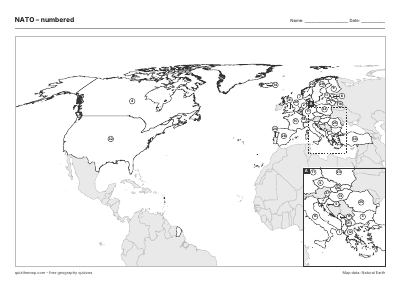 NATO – Numbered map preview