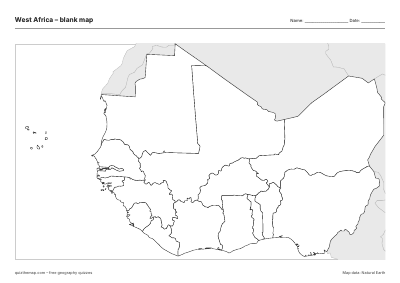 West Africa blank map thumbnail